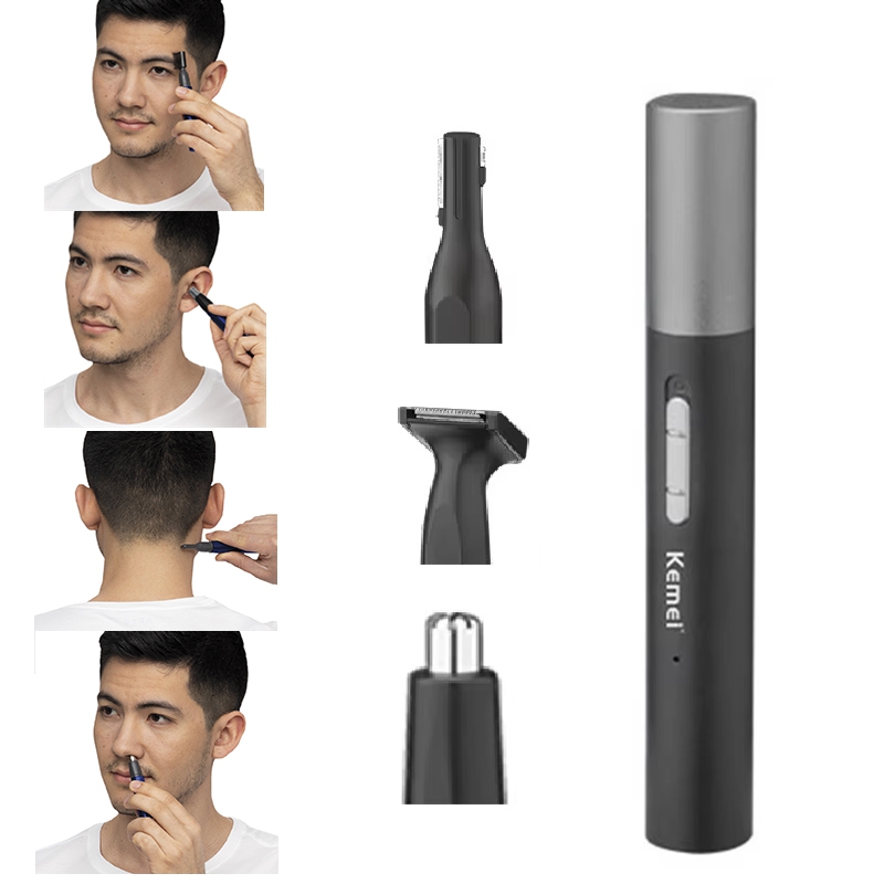 Men'S Grooming Nose Hair Trimmer - 케메이 프로 충전식 코털 트리머 펜