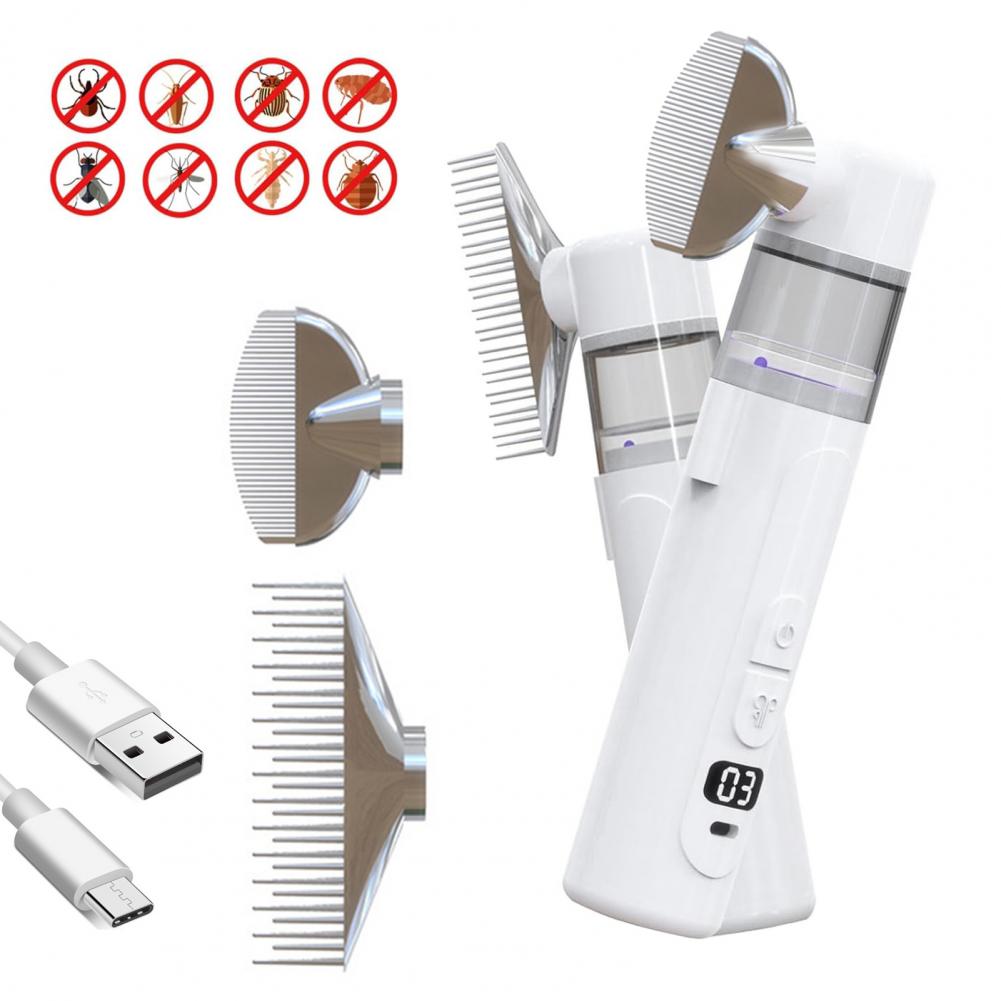 Comb Fine Tooth - 19cm 전기 이 방충 빗 무선