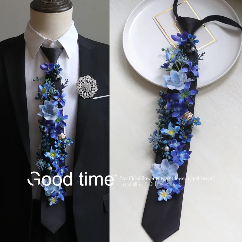 넥타이에 꽂는 인조 꽃, 보이 그룹 애니메이션 의상,  - Men'S Grooming Wedding Day 리뷰 및 가격