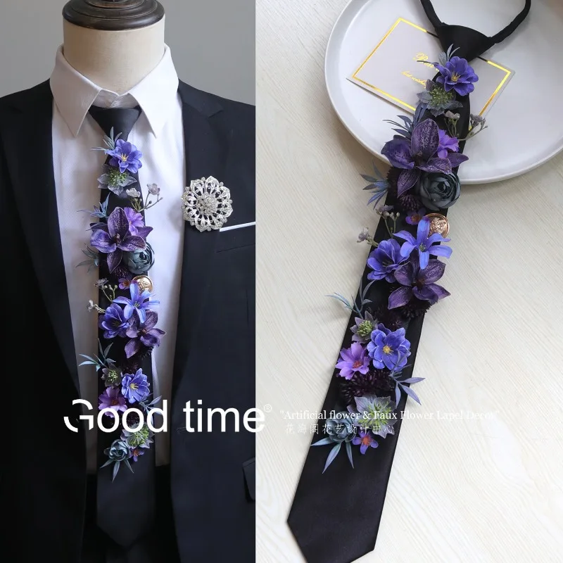 넥타이에 꽂는 인조 꽃, 보이 그룹 애니메이션 의상,  - Men'S Grooming Wedding Day 리뷰 및 가격