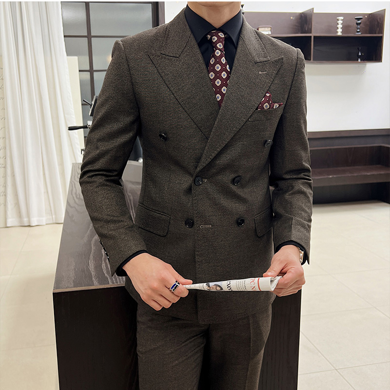 남성용 빈티지 럭셔리 더블 브레스티드 슬림핏 라펠 이브 - Men'S Grooming Room 리뷰 및 가격
