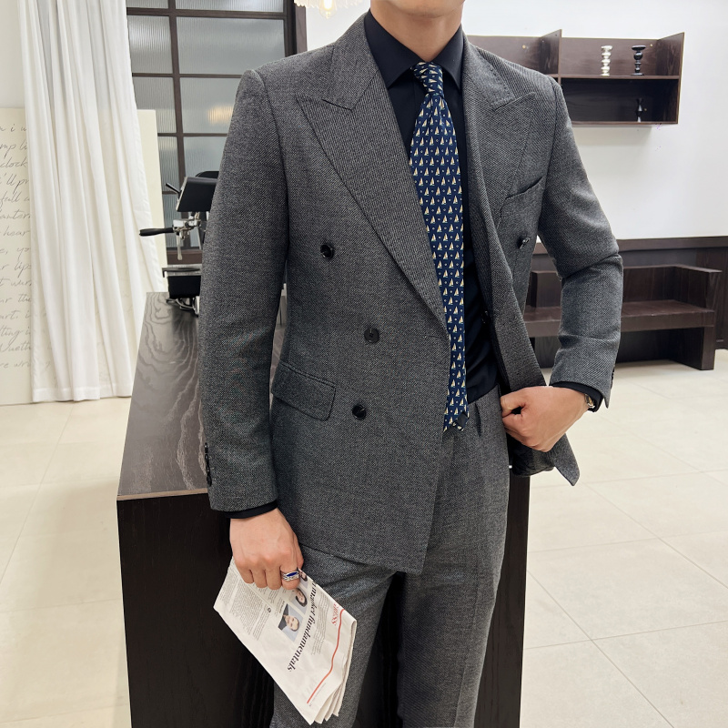 남성용 빈티지 럭셔리 더블 브레스티드 슬림핏 라펠 이브 - Men'S Grooming Room 리뷰 및 가격
