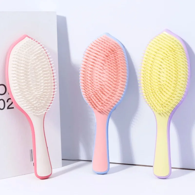 1개입 나뭇잎 모양 미세 빗살 헤어 브러쉬, 푹신한 탑 - Comb Fine Tooth 리뷰 및 가격