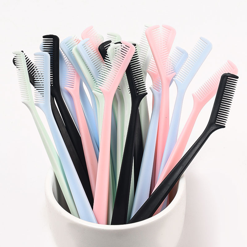 25pcs 여러 가지 빛깔의 미니 눈썹 빗 세트 휴대용 - Comb Fine Tooth 리뷰 및 가격