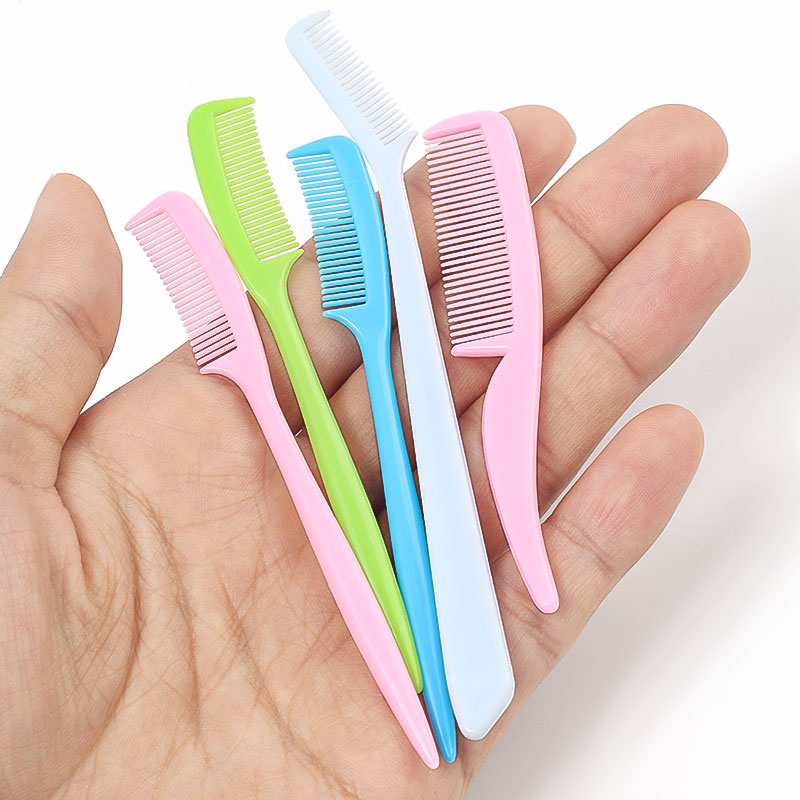 25pcs 여러 가지 빛깔의 미니 눈썹 빗 세트 휴대용 - Comb Fine Tooth 리뷰 및 가격